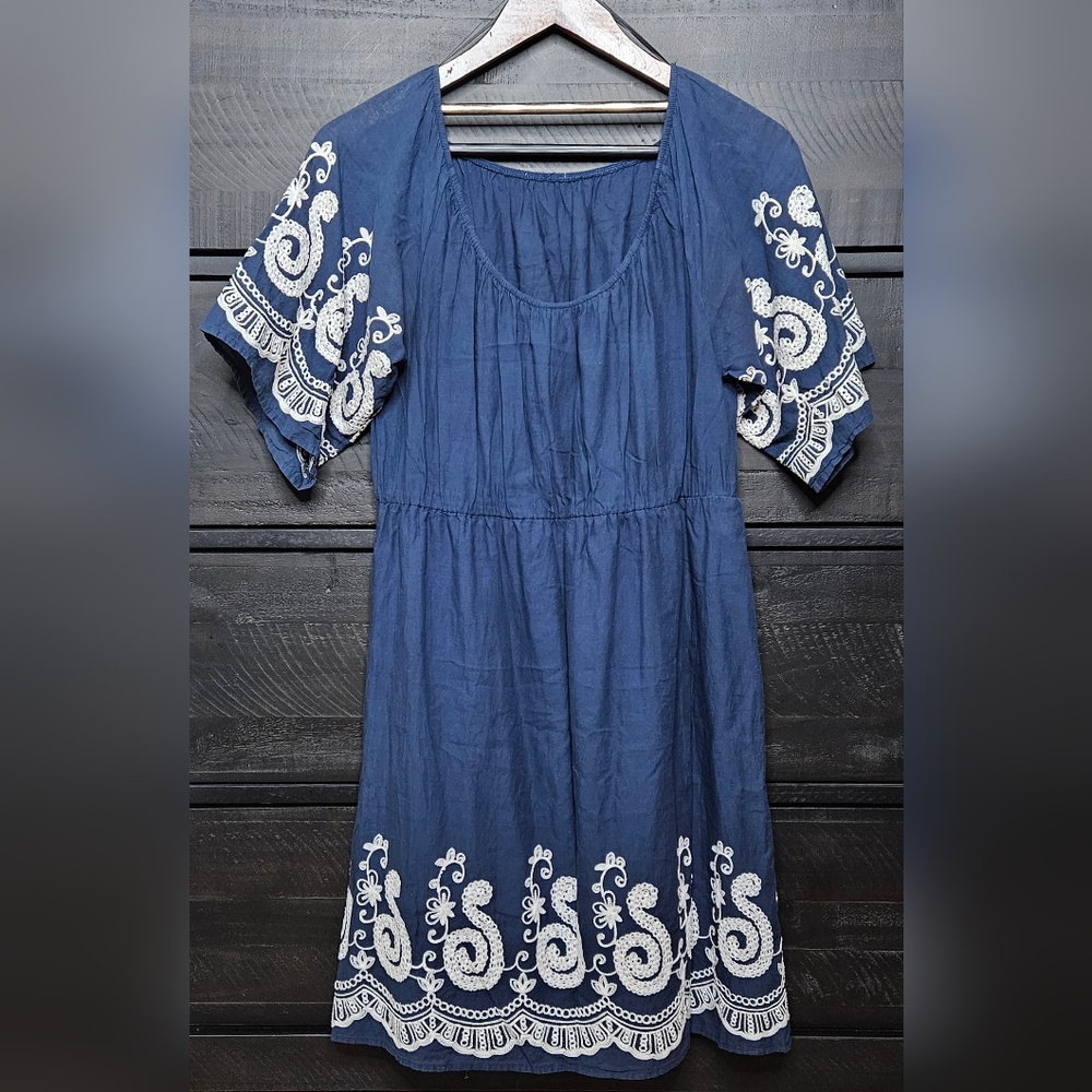 Navy blue Spanish Style Dress